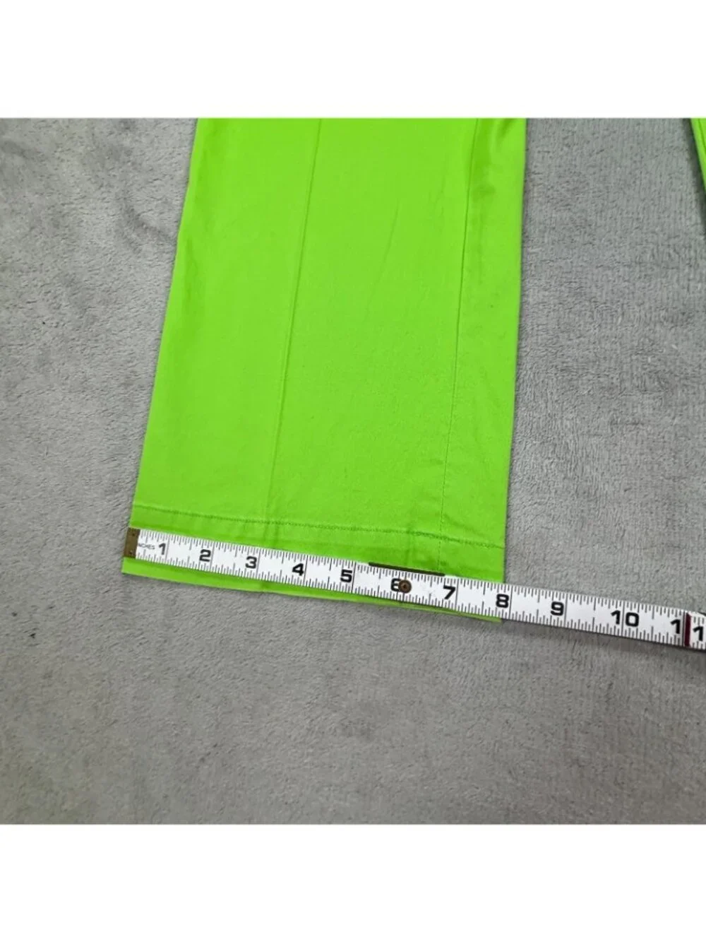 Men's Bright Green Straight-Leg Pants